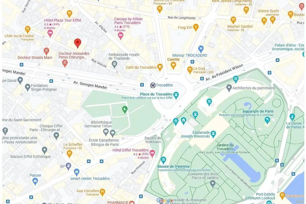 Apartament Mini Studio Au Pied De La Tour Eiffel - Completely Refurbished Speed Wifi, Check In 24H, Bed King Size 140X190, No Lift 6Th Floor, Shared Toilets Paryż Francja